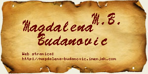 Magdalena Budanović vizit kartica
